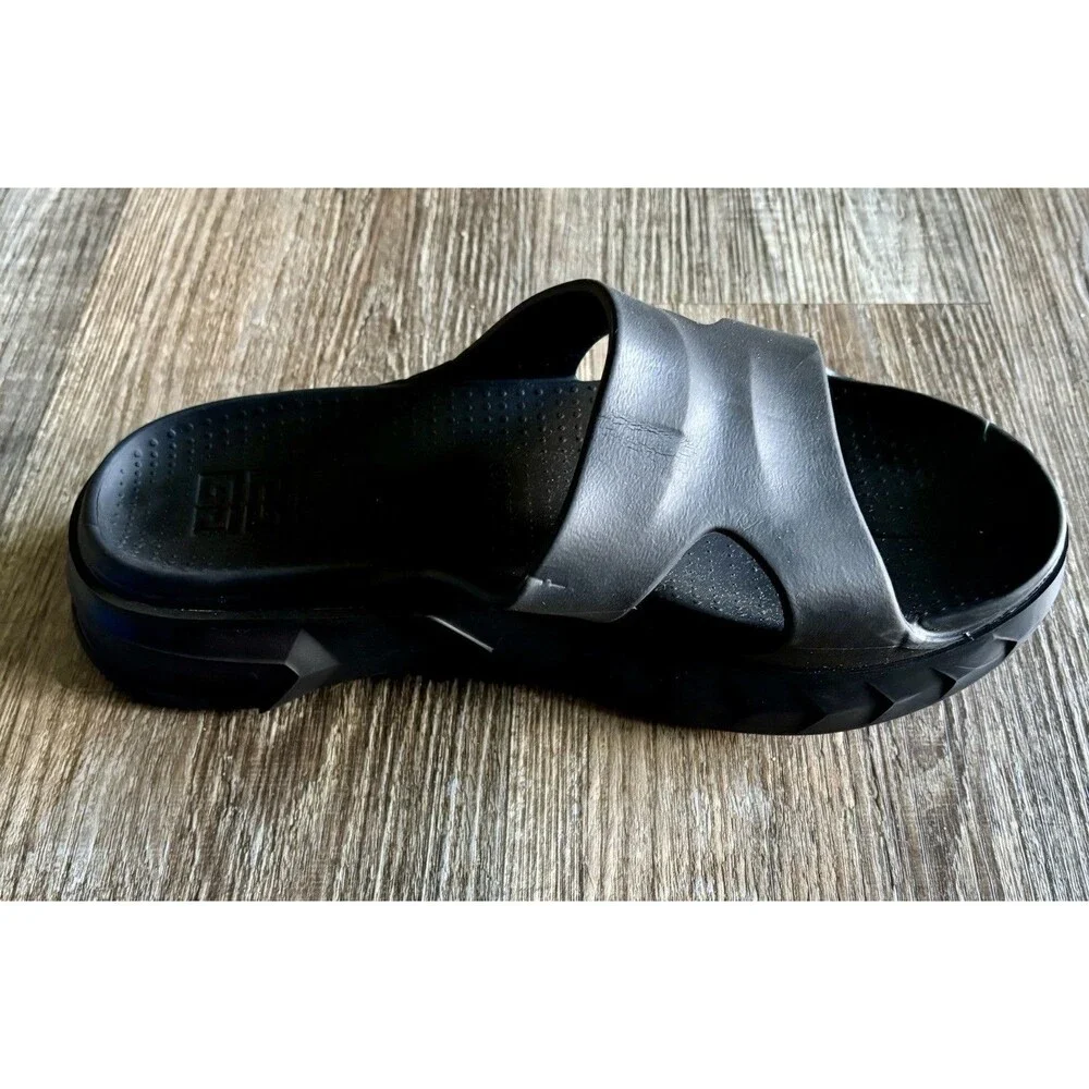 Givenchy Paris Amputee LEFT SHOE ONLY Black Slide Sandals Italy EU 41 US 8 NWOT